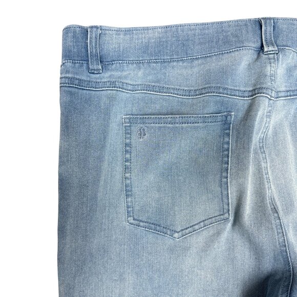 Women's BETABRAND Yoga Denim Pull-On Straight Leg Jeans | Size XL Short - Picture 6 of 11